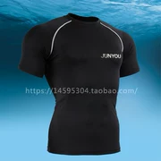 Áo tắm nam tay ngắn bơi áo chống nắng nam quần áo lướt nhanh quần áo nam sứa nam snorkeling phù hợp với quần bơi nam - Nam bơi đầm