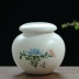 tách uống trà Gốm sứ tùy chỉnh Bể chứa trà theo phong cách Trung Quốc, kích thước vừa và nhỏ hoa Pu'er bao bì trà xanh và đỏ bể chứa kín logo tùy chỉnh bộ pha trà Trà sứ