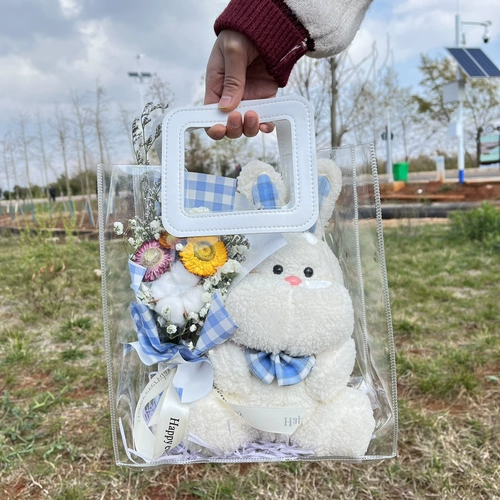 Кукла, подарочная коробка на день Святого Валентина, букет, креативный подарок