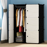 Tủ lưu trữ phân loại mảnh vỡ dày đơn giản cho thuê tủ quần áo kinh tế gấp tủ lưu trữ tủ quần áo giá tủ quần áo