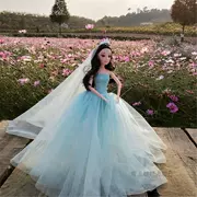Trung Quốc Ke Shidi Barbie Công chúa búp bê cưới đơn 12 khớp Đồ chơi bé gái 30 cm có thể thay quần áo - Búp bê / Phụ kiện