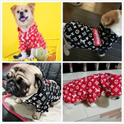 Quần áo chó mèo quần áo Teddy Bomei chiến đấu mùa xuân và mùa thu xu hướng mới quần áo cotton căng thú cưng - Quần áo & phụ kiện thú cưng