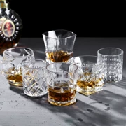 Crystal Glass Whisky Cup Wine Glass Bar Ice Hockey Cup Spirit Glass Classical Cup Creative Chì-Free Wine Glass Wine - Rượu vang