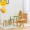 Trang trí nhà hàng phòng mẫu giáo trang trí sân vườn khu vực giải trí trẻ em bàn ghế vuông ban công bàn gỗ chân ngoài trời - Phòng trẻ em / Bàn ghế ghế ăn cho bé