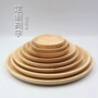 Nhật Bản phong cách đĩa gỗ rắn đĩa gỗ sồi khay bánh mì tấm tròn trái cây tấm ăn tối tấm gỗ salad - Tấm đồ dùng nhà bếp bằng gỗ
