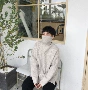 Chất lượng cao 30% len mùa đông Hàn Quốc phiên bản lỏng thường dày head rhombic twist cao cổ áo len nam giới và phụ nữ áo đôi nam nữ