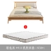 Tất cả các giường gỗ rắn 1,5 m 1,8 m giường đôi Bắc Âu tối giản hiện đại nội thất phòng ngủ Nhật trắng giường gỗ sồi - Giường giường pallet giá rẻ Giường