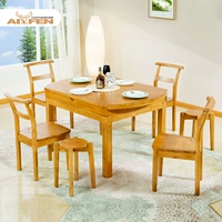Фан -фанат фанатов AI Fan Fanxiangmu Modern Nordic Simple Fily Pastoral Pushing Oval Table Столовый стул Комбинация