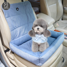 Клетка питомца автомобилей 宠物车载窝可拆洗泰迪雪纳瑞安全座椅外出车用狗窝防晕车前排后排