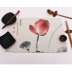 Hiện đại Trung Quốc bức tranh mực sen bông vải bàn placemat mat cách nhiệt pad mat bát đế lót ly hình chữ nhật - Khăn trải bàn khăn trải bàn trang trí Khăn trải bàn