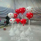 Модель воздушного шара из стекловолокна с героями мультфильмов, пена, воздушный шар, квадратная художественная смола, выставка, декоративная скульптура, украшения
