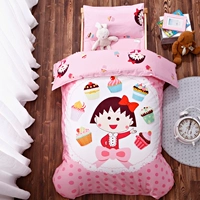 bộ đồ giường trắng Liu Jiantao hoạt động câu lạc bộ giường mùa hè trẻ em màu nâu cổ điển trẻ em cổ điển vào mùa xuân - Bộ đồ giường trẻ em 	ga giường màu hồng cho bé gái	