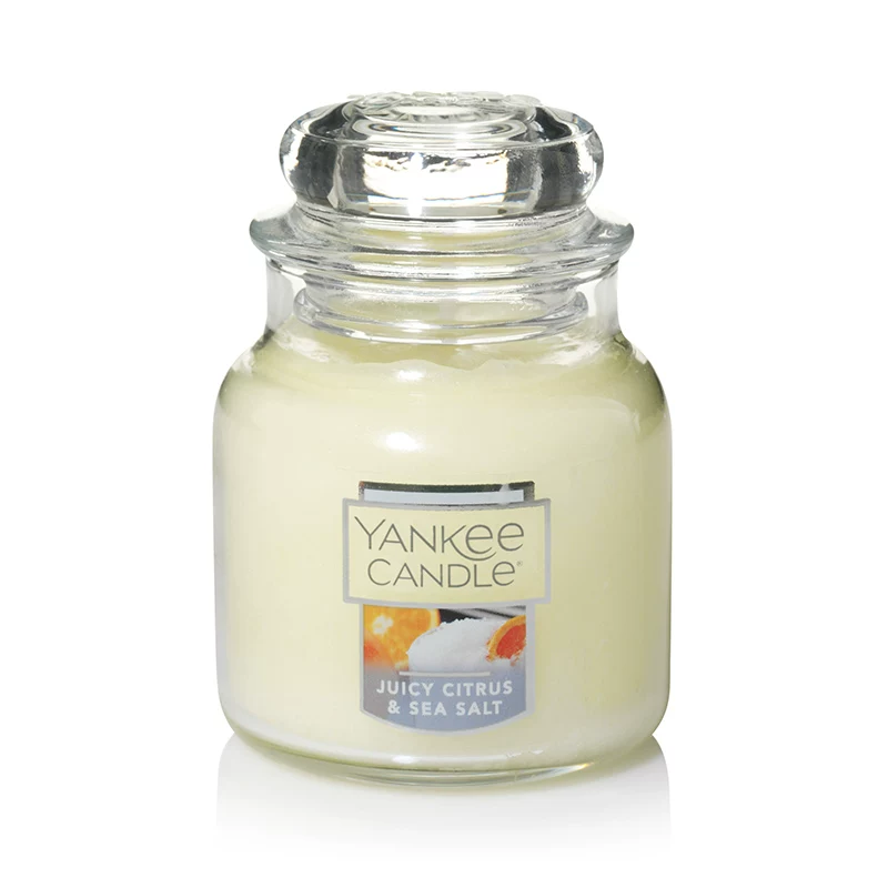 Ароматизированная свеча в банке Yankee Candle импортирована, декоративная спальня, ароматерапия в подарок, 104 г (13×9×11 см)