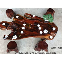Gà cánh gỗ khắc bàn cà phê Jinsi Nanmu bàn trà cây gốc tự nhiên tổng thể bàn trà Kung Fu khắc tại chỗ - Các món ăn khao khát gốc mẫu bàn ghế gốc cây đẹp