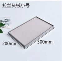 Крепкая рама 300.200 Серый бархатный плоский дно