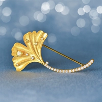 Tide, ювелирное украшение, бриллиантовая высококлассная милая японская брошь, золото 750 пробы