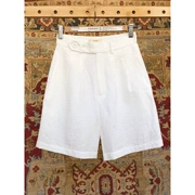 SHADOW eo cao bằng vải cotton mỏng phù hợp với quần short nữ - Quần short