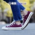 Converse Converse 1970s Samsung tiêu chuẩn rượu vang đỏ cao và thấp đôi nam nữ đôi giày vải giản dị 162051C giày thể thao adidas Plimsolls