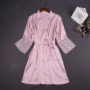 Ladies gowns một mảnh băng mỏng mô phỏng lụa áo choàng tắm đồ ngủ ren cám dỗ sexy dịch vụ nhà phù dâu ăn mặc quần áo ngủ nữ mùa hè