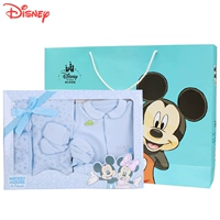 Disney babyiesies quần áo sơ sinh mùa thu và mùa đông 0-3 tháng áo choàng cotton cho bé sơ sinh hộp quà trăng tròn đồ sơ sinh cho bé trai