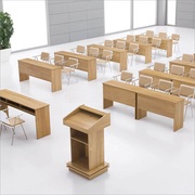 Bàn đào tạo nội thất văn phòng sinh viên bàn đôi và ghế trường bàn ba đào tạo bàn tư vấn nền tảng - Nội thất giảng dạy tại trường