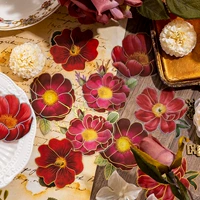 Трехмерный браслет, наклейка с розой в составе, наклейки, в цветочек, планировщик