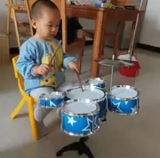 Trống Trẻ em Đồ chơi cho người mới bắt đầu 3-6 tuổi 1 Cậu bé nhạc cụ trống Nữ hoàng nhạc Jazz Kết hợp trống - Đồ chơi nhạc cụ cho trẻ em