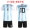 Đội tuyển quốc gia Argentina phù hợp với bộ đồ bóng đá Messi đội bóng áo Messi tùy chỉnh in một thế hệ - Bóng đá 	tất bóng đá trẻ em