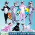 Ngày của trẻ em Trang phục biểu diễn của trẻ em Mèo con mùa hè nam giới và phụ nữ mặc trang phục múa hiệu suất động vật phim hoạt hình mùa hè mẫu giáo Trang phục
