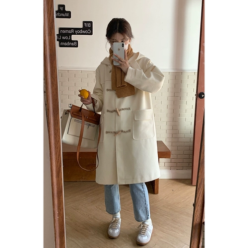 Демисезонное шерстяное пальто