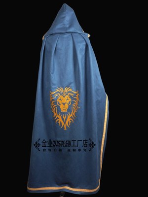 taobao agent Golden Industrial Animation/World of Warcraft Cosplay Storm City Alliance Cloak/Tailor -made