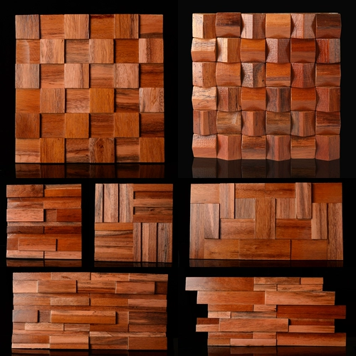 Черный ореховый орех -Количество сплошной троянской фона фона окраска стены видео комната видео -комната KTV Акустический звуковой диффузионный доска