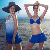 Phụ nữ bikini cỡ lớn bảo thủ ba mảnh che bụng ngực lớn váy thon mùa xuân du lịch - Bikinis đồ bơi đẹp cho nữ