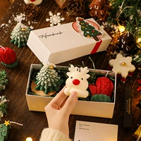 Рождественская аромотерапия для друга, свеча, подарочная коробка подходит для фотосессий, комплект, подарок на день рождения
