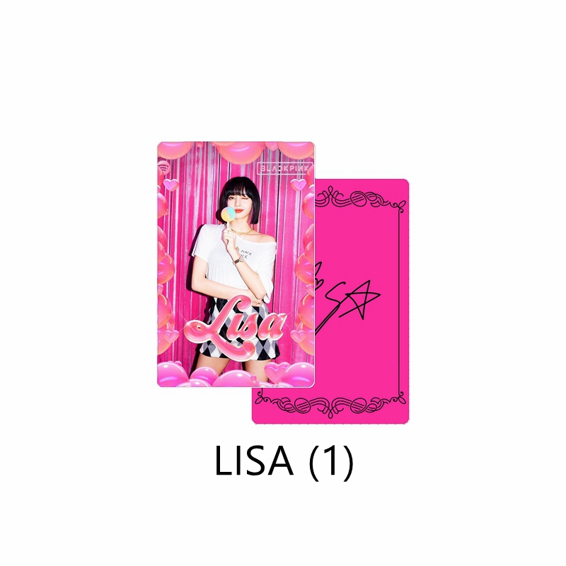 LISA&(1)blackpinkSpotify periphery Same autograph Small card