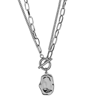Серебряное ожерелье, серебро 144 пробы