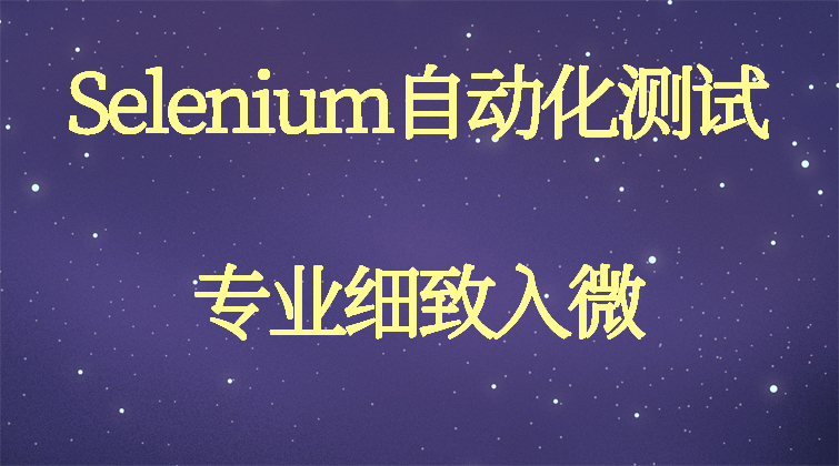 haima malala aotuo towin aoer fuer Selenium自动化测试视频课程