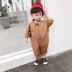 Bé trai 2019 thu đông nam nữ mới jumpsuit cotton cho bé sơ mi dài tay áo sơ mi một mảnh - Áo liền quần quần áo em bé Áo liền quần