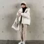 2018 phiên bản Hàn Quốc của áo khoác mùa đông dày cotton quần áo oversize dây kéo lỏng lẻo trùm đầu dịch vụ bánh mì nữ thủy triều áo phao nữ dáng ngắn hàn quốc