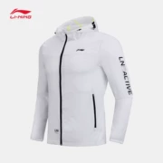 Áo mưa thể thao Li Ning nam 18 mùa hè mới đào tạo trùm đầu áo chống nắng dài tay quần áo áo len áo khoác AFDN045