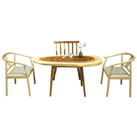 Mới Trung Quốc gỗ rắn bàn lớn bàn trà Zen Zen tủ trà bàn ghế kết hợp hiện đại tối giản bàn ghế trà Kung Fu - Bàn ghế ngoài trời / sân bàn cafe ngoài trời