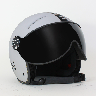 Matt White Black Visor ( XL )