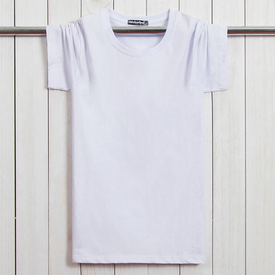 Mùa hè chất béo chất béo cotton chất béo ngắn tay T-Shirt cộng với phân bón XL nam vòng cổ đặc biệt loose đáy áo T-Shirt triều Cực lớn