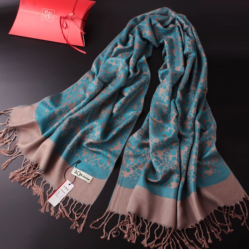 Демисезонный универсальный шарф для матери, утепленный длинный этнический плащ с кисточками, накидка для пожилых людей, для среднего возраста