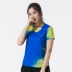 Cầu lông quần áo nam ngắn tay áo T-shirt quần short mùa hè ván bóng bàn chuyên nghiệp quần áo khô nhanh quần áo thể thao phù hợp với mô hình phụ nữ quần áo tập gym nữ nike chính hãng Trang phục thể thao