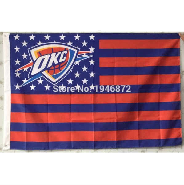 Уличный флаг баскетбольного клуба Thunder Edition NBA Оклахома Сити Тандер США ФЛАГ