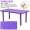 Trẻ em 5-9 tuổi giáo dục viết bàn ghế trẻ em mẫu giáo màu sắc bền vững lớp trung lưu hộ gia đình bàn nhựa - Phòng trẻ em / Bàn ghế