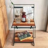 TNR Открытый много -слойный складной стойку для хранения лагеря Lulu Camp Two Flooring Light Portable Lonely Stable