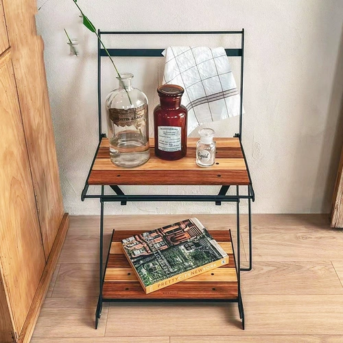 TNR Открытый много -слойный складной стойку для хранения лагеря Lulu Camp Two Flooring Light Portable Lonely Stable