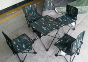 Bàn ngoài trời và ghế ngụy trang lệnh năm mảnh bảng và ghế đồ nội thất kết hợp bãi biển bảng và ghế ghế hợp kim giải trí ghế
